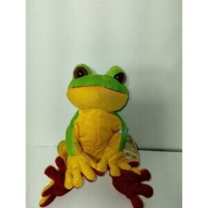 Ganz WebKinz Tree Frog Looks Like Code Is Still sealed Neon Green with Glitter
